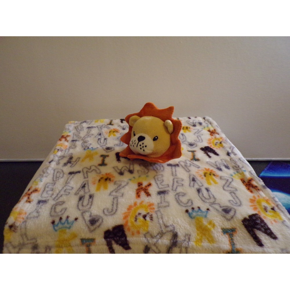 Lovey Plush Lila & Jack Lion Crown Security Blanket ABC Security Alphabet Baby